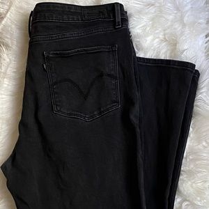 Levi’s Mid Rise Skinny Jeans - Black - Size 14